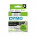 DYMO D1 Juostelė 12mm x7m / juodas ant skaidrios (45010 / S0720500)