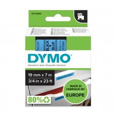 DYMO D1 Tape 19mm x7m / black on blue (45806 / S0720860)