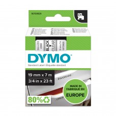 DYMO D1 Tape 19mm x7m / black on transparent (45800 / S0720820)