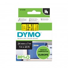 DYMO D1 Tape 24mm x7m / black on yellow (53718 / S0720980)