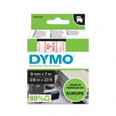 DYMO D1 Tape 9mm x 7m / red on white (40915 / S0720700)