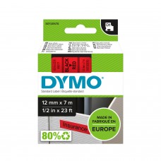 DYMO S0720570 D1 Juostelė 12mm x 7 m (raudona / juoda šifras)