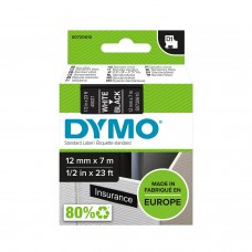 DYMO S0720610 D1 Juostelė 12mm x 7m (juoda / baltas šifras)