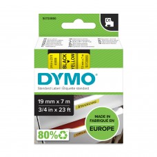 DYMO S0720880 D1 Juostelė 19mm x 7m (geltona / juodas šifras)