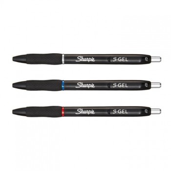 Pliiatsikomplekt  Sharpie S-GEL 3-PACK must, sinine, punane - 2136596