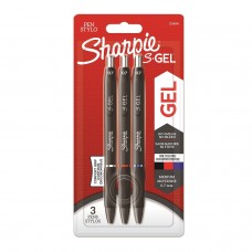 Pliiatsikomplekt  Sharpie S-GEL 3-PACK must, sinine, punane - 2136596