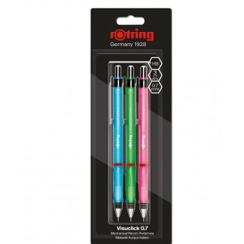 Rotring Visuclick 0.7 mehāniskais zīmulis 3 gab. - 2102715