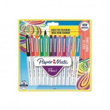 Tušinukų rinkinys piešimui PaperMate Flair Bold 12 (1,2mm) - 2138474 Tušinukų rinkinys piešimui PaperMate Flair Bold 12 (1,2mm) - 2138474