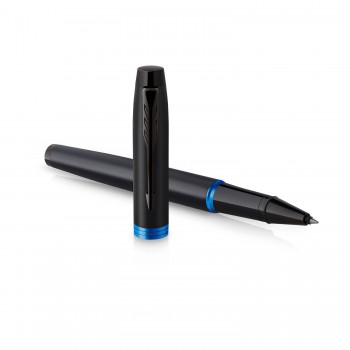 Parker Im Vibrant Rings Marine Blue plunksnų rinkinys dėžutėje su dovanų maišeliu