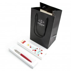 Parker Jotter Red lodīšu pildspalvu komplekts dāvanu kastītē ar dāvanu maisiņu