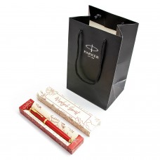 Parker Premium Red GT tušinukų su dangteliais rinkinys dėžutėje su dovanų maišeliu Parker Premium Red GT tušinukų su dangteliais rinkinys dėžutėje su dovanų maišeliu