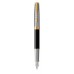 Parker Sonnet Premium Metal ir Black tušinuko rinkinys dėžutėje su dovanų maišeliu