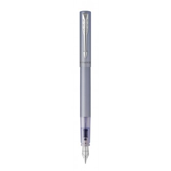 Plunksnakotis Parker Vector XL Silver Blue (M) - 2159745 Plunksnakotis Parker Vector XL Silver Blue (M) - 2159745