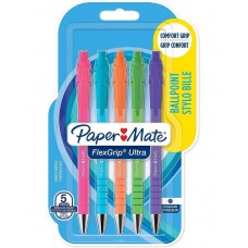 Automatiniai tušinukai Paper Mate Flexgrip Bright mėlyna 5 vnt. - 2171855