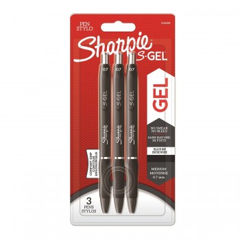  Tušinukų rinkinys Sharpie S-GEL 3-Pack Juoda - 2136598