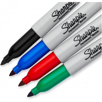 Markeriai Sharpie Fine 4 vnt (juodas, mėlynas, raudonas, žalias) - 1985858 Markeriai Sharpie Fine 4 vnt (juodas, mėlynas, raudonas, žalias) - 1985858