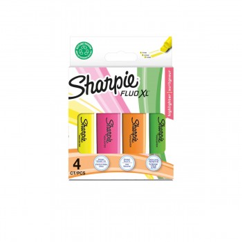 Markery Sharpie Fluo XL highlighter Blister Pack 4 st.