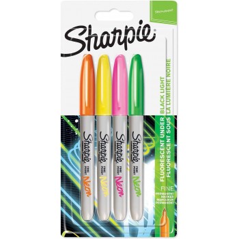 Markerių rinkinys Sharpie Fine NEON 4 vnt. - 1985855