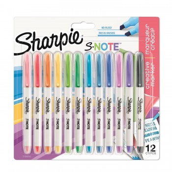 Markerite komplekt Sharpie S-note Mix 12 vnt. - 2138233