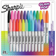 Permanentiniai žymekliai "Sharpie Fine Glam Pop" 24 spalvų - 2198779