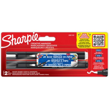 "Sharpie" kūrybinių akrilinių žymeklių rinkinys, 2 spalvos - 2201181