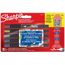 "Sharpie" kūrybinių akrilinių žymeklių rinkinys, 5 spalvos, teptuko galiukas - 2201182