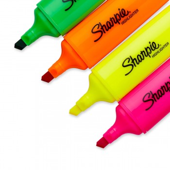 Markery Sharpie Fluo XL highlighter Blister Pack 4 st.