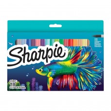 Sharpie plonų žymeklių rinkinys Fish Fine 18 spalvų - 2201230