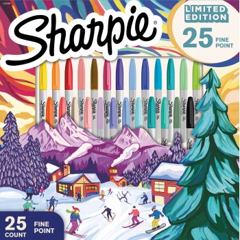 Sharpie smulkūs mišrių spalvų permanentiniai žymekliai 25 vnt. SPECIALUS ŠVENTINIS EDICIONAS 2025 + Pinigų dėžutė Vienaragis Sharpie smulkūs mišrių spalvų permanentiniai žymekliai 25 vnt. SPECIALUS ŠVENTINIS EDICIONAS 2025 + Pinigų dėžutė Vienaragis