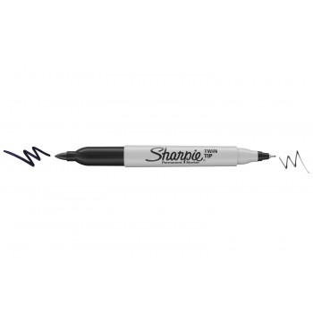 "Sharpie Twin Tip" juodos spalvos žymeklis - S0811100