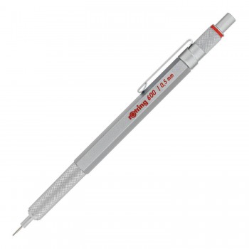 Rotring automatinis pieštukas 600 0,5 sidabrinis - 1904445 Rotring automatinis pieštukas 600 0,5 sidabrinis - 1904445