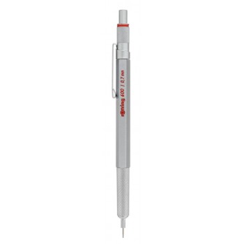 Rotring automatinis pieštukas 600 0,7 Silver - 1904444