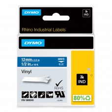 DYMO Rhino Vinilinė Juostelė 12mm x 5.5m / baltas ant mėlynos (1805243)