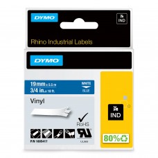 DYMO Rhino Vinilinė Juostelė 19mm x 5.5m / baltas ant mėlynos (1805417)