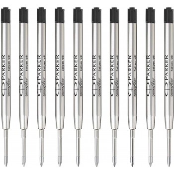 Parker Black (M) ballpoint pen refill close. 10pcs - 2119153