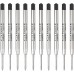 Parker Black (M) ballpoint pen refill close. 10pcs - 2119153