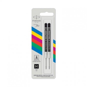 Parker Black M pen refills | 2 pcs. - 2166543