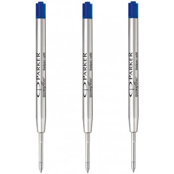 Parker Blue (M) ballpoint pen refill close. 3pcs - 2119152