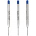 Parker Blue (M) ballpoint pen refill close. 3pcs - 2119152