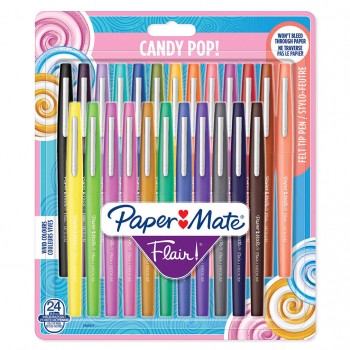 Tušinukų rinkinys  piešimui PaperMate Flair Candy Pop 24 - 1985617