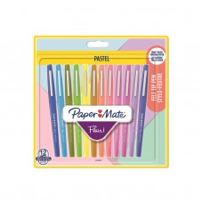 Tušinukų rinkinys  piešimui PaperMate Flair Pastel 12 (0,7mm) - 2137277