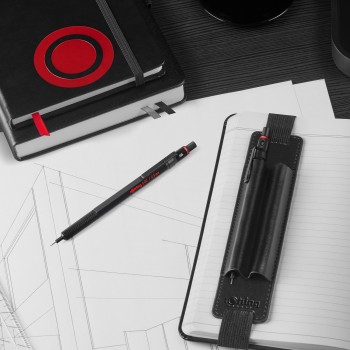 ROtring 600 dāvanu komplekts ar mīkstu futrāli un piezīmju grāmatu | Automātiskais zīmulis | Melna - 2224710