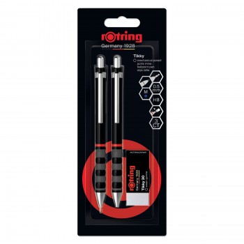 Tikky zīmuļu ar pildspalvu un dzēšgumiju komplekts - 2221254