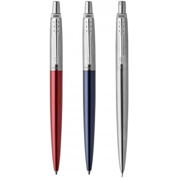 Parker Jotter Kensington Red Ct ir Jotter Royal Blue Ct gelinio rašiklio ir nerūdijančio plieno automatinių pieštukų rinkinys - 2032740