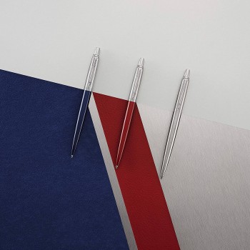 Parker Jotter Kensington Red Ct ir Jotter Royal Blue Ct gelinio rašiklio ir nerūdijančio plieno automatinių pieštukų rinkinys - 2032740