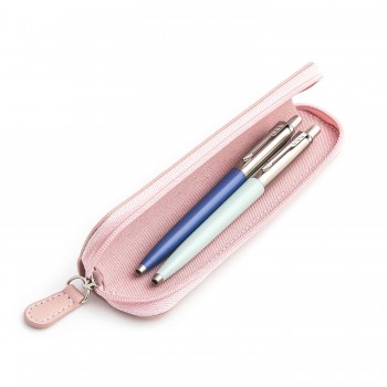 Parker Jotter Originals Blue un Pastel Blue Lodīšu pildspalvu dāvanu komplekts ar rozā apvalku