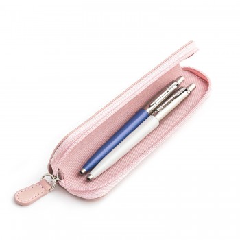Parker Jotter Originals Blue un Pearl Lodīšu pildspalvu dāvanu komplekts ar rozā apvalku