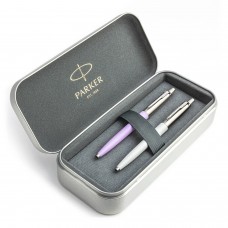 Parker Jotter Originals Lilac un Pearl Lodīšu pildspalvu dāvanu komplekts ar metāla korpusu