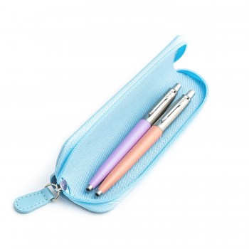 Parker Jotter Originals Lilac ir Powder Pink dovanų rinkinys su mėlynu dėklu