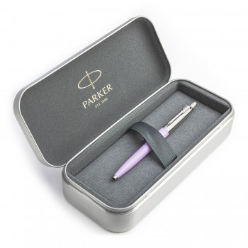 Parker Jotter Originals Lilac Lodīšu pildspalvu dāvanu komplekts metāla kastītē